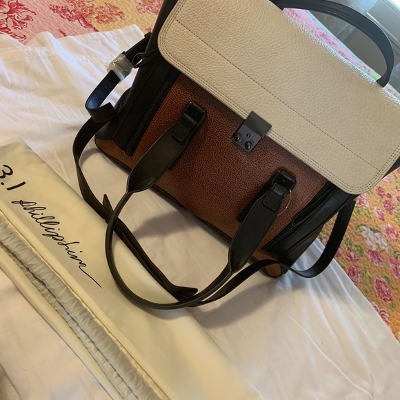 3.1 PHILLIP LIM LARGE LEATHER BAG SATCHEL - Picture 5 of 15